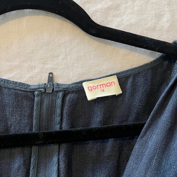 Gorman Linen Dark Wrap Blue Jumpsuit - US Size 8 - Picture 3 of 3